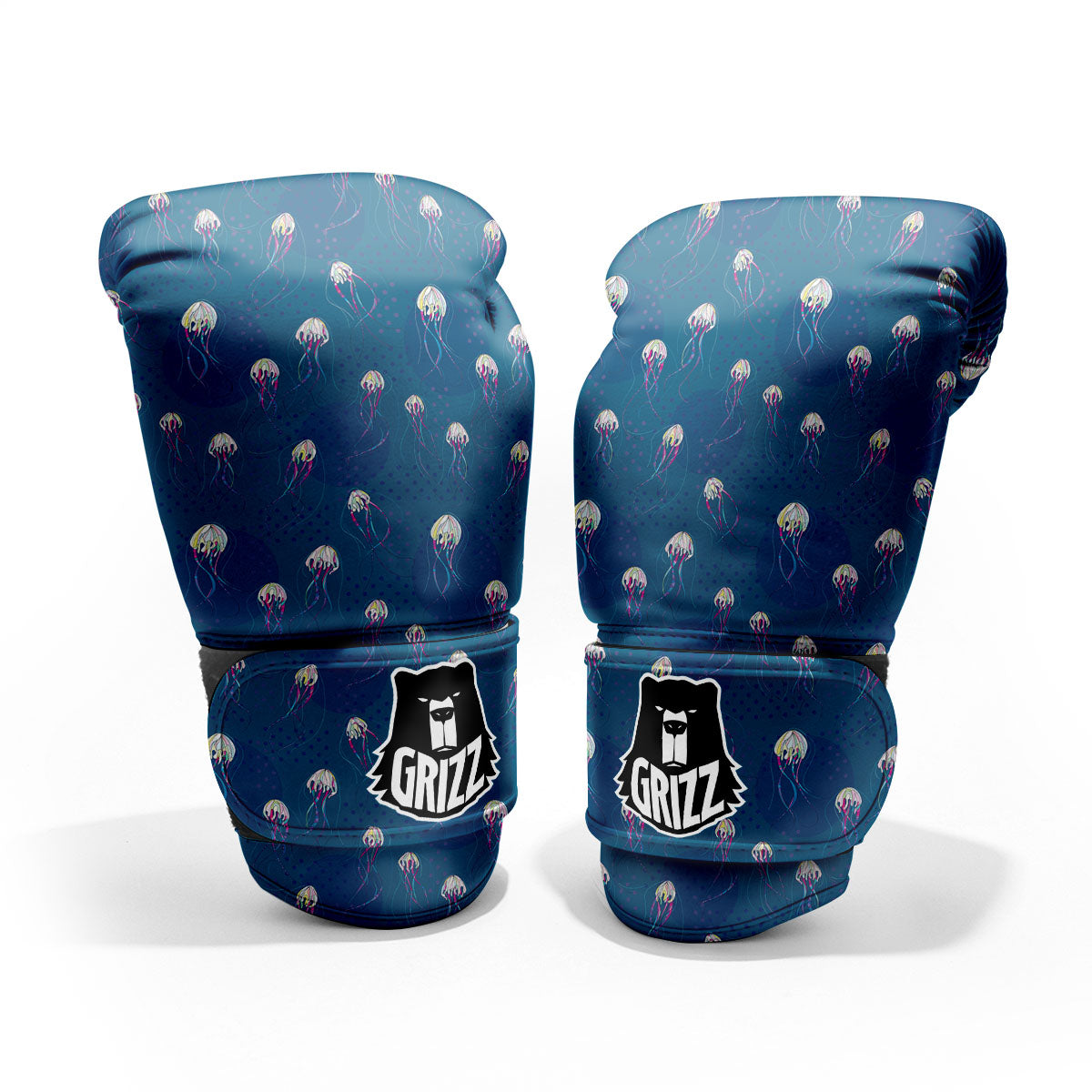 Glowing Jellyfish Print Pattern Pro Boxing Glove