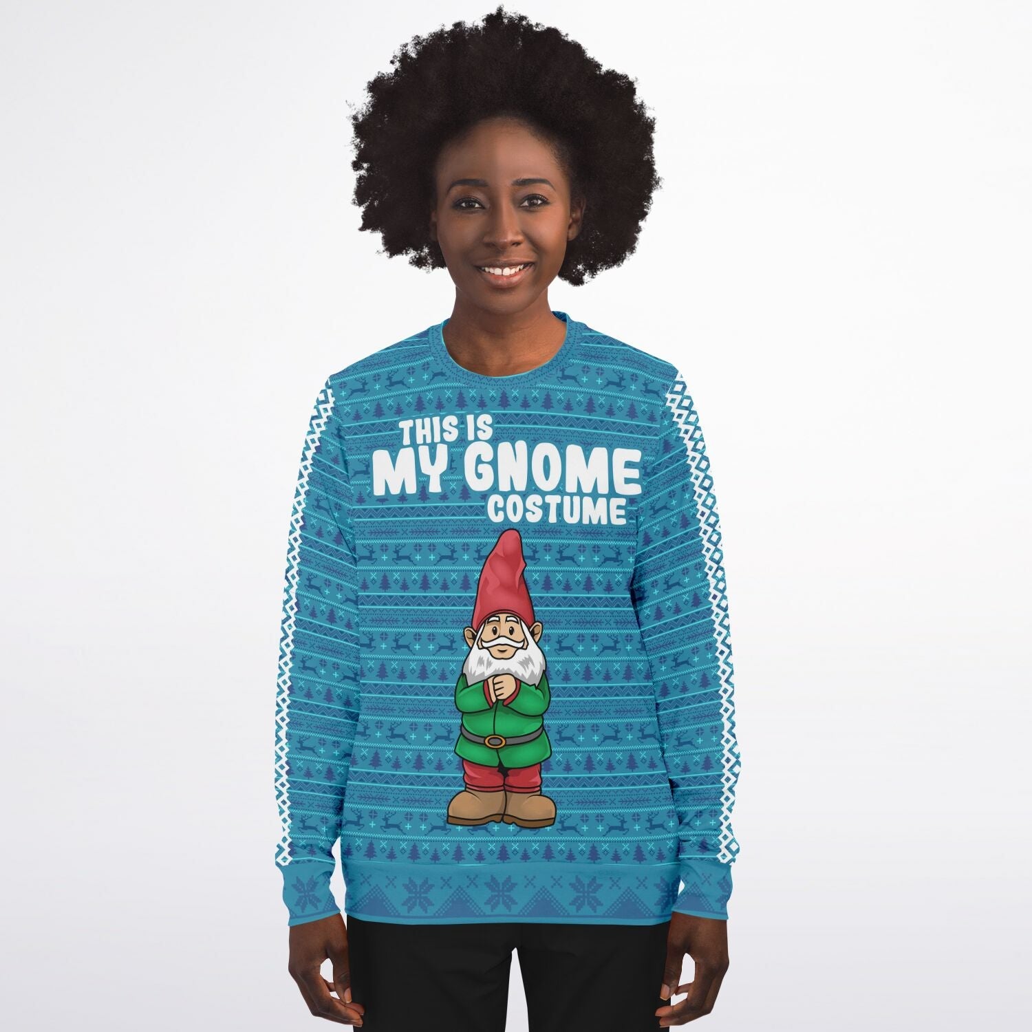 Gnome Costume Ugly Christmas Sweater-grizzshop