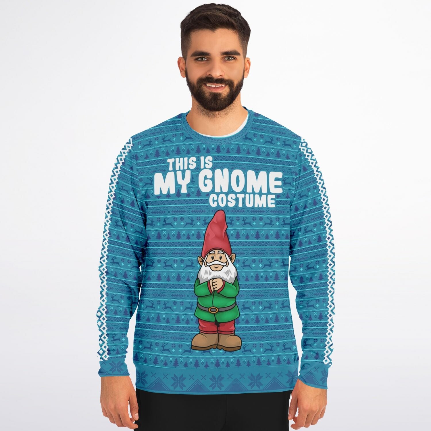 Gnome Costume Ugly Christmas Sweater-grizzshop