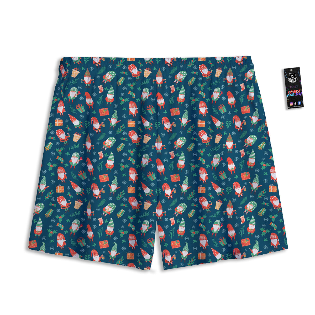Garter Snake Print Mesh Shorts