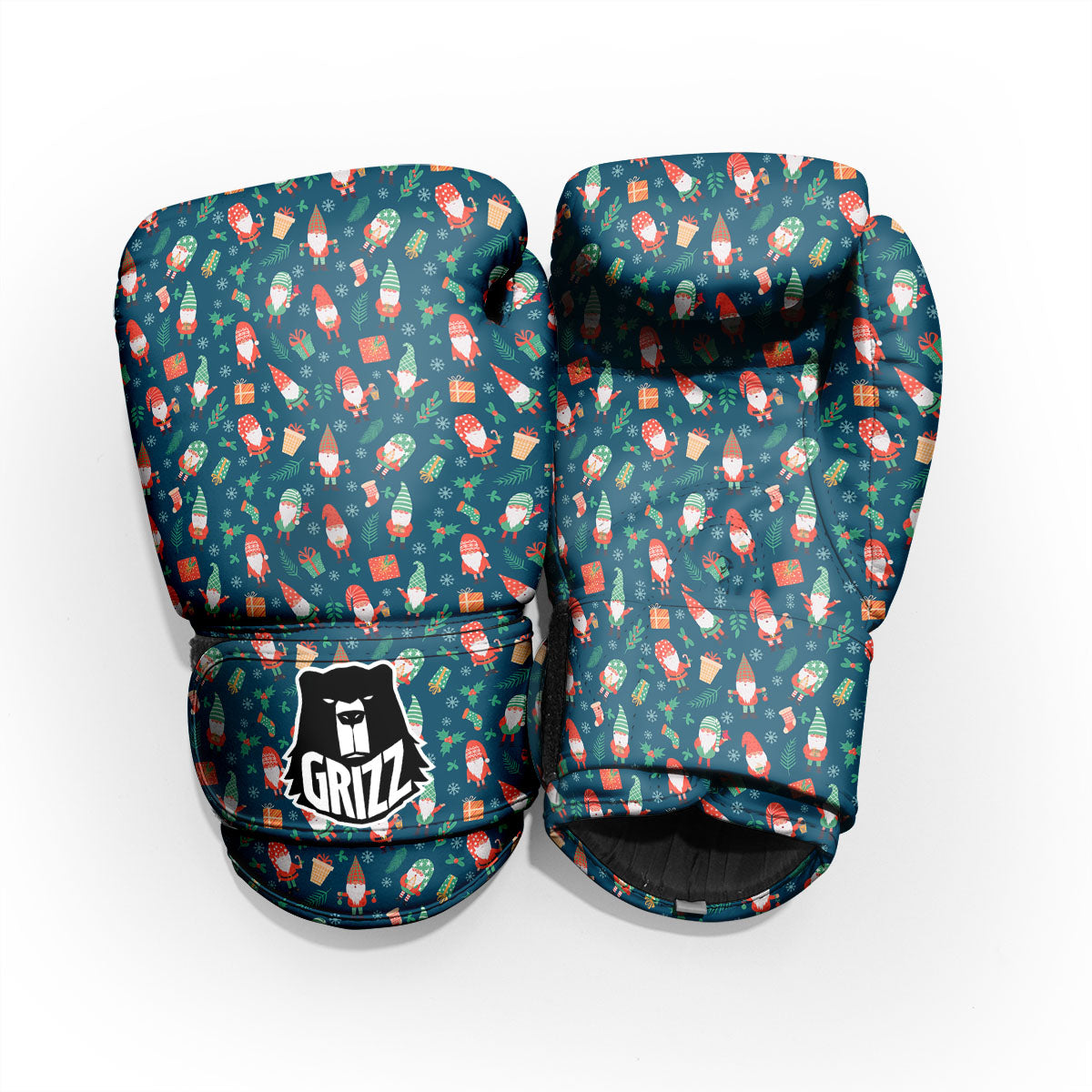Gnomes Christmas Print Pattern Pro Boxing Glove