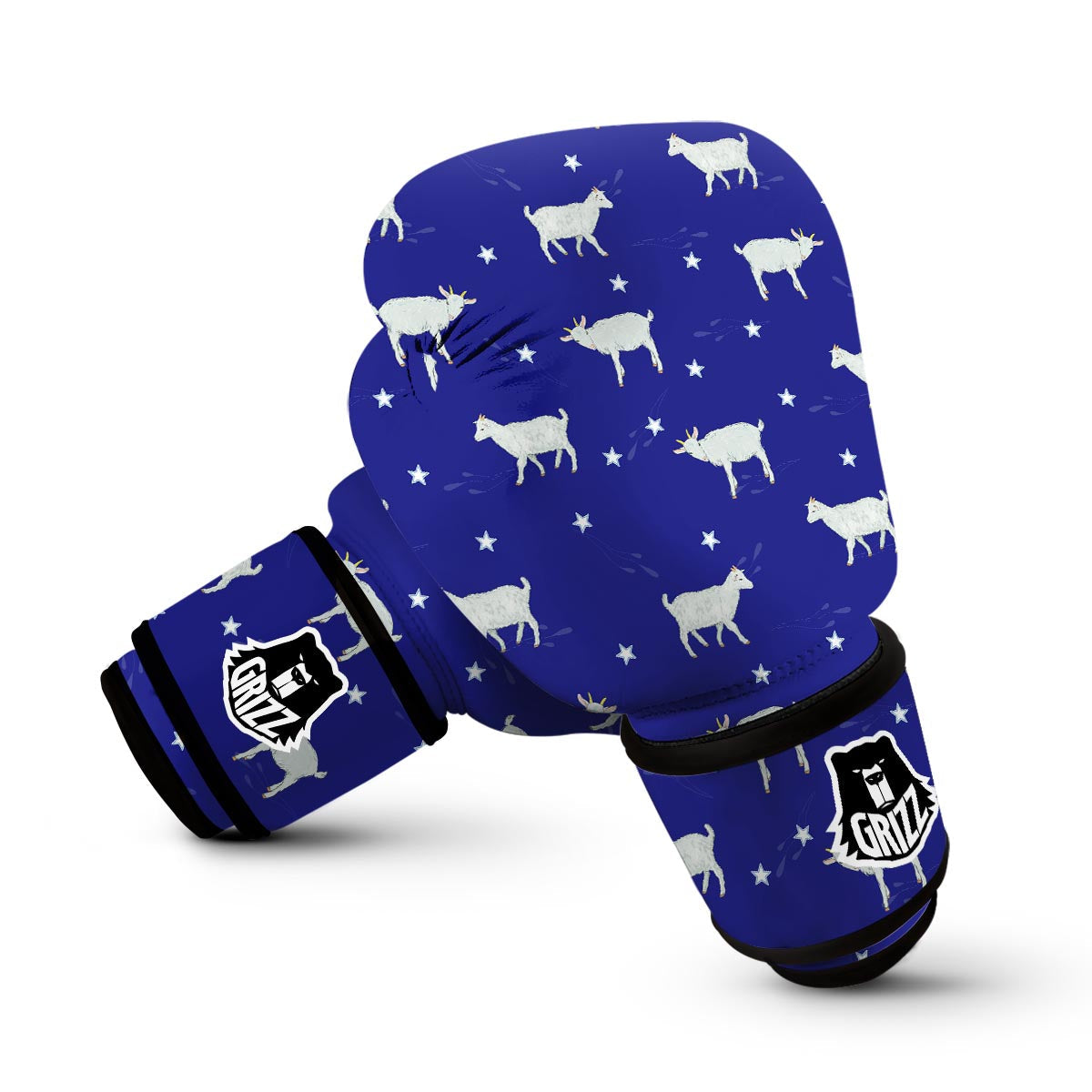 Goat Sheep Pattern Print Boxing Gloves-grizzshop