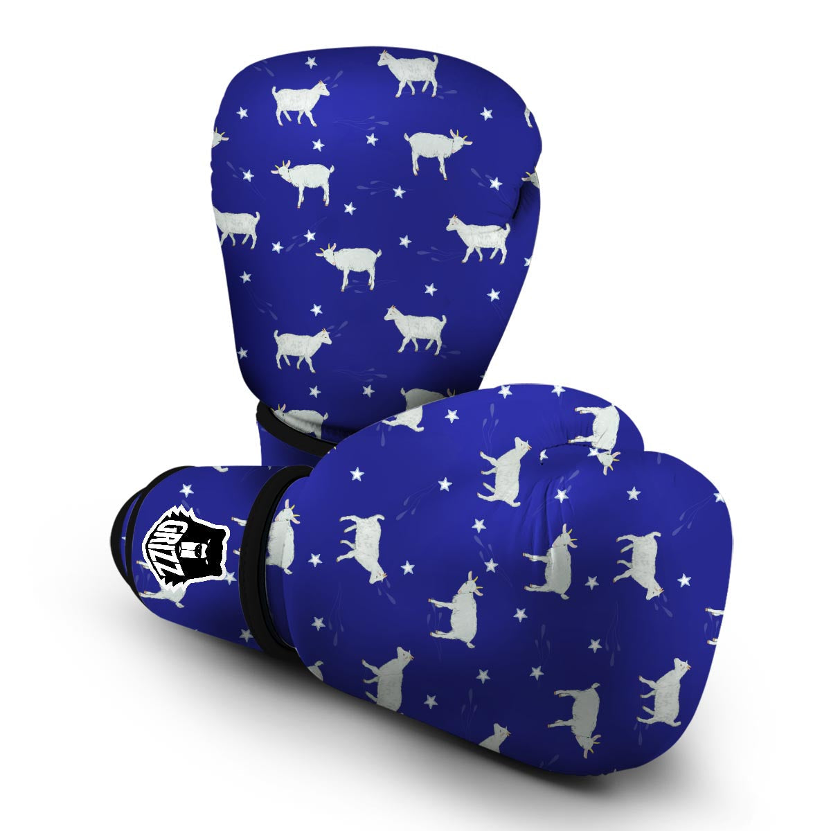 Goat Sheep Pattern Print Boxing Gloves-grizzshop
