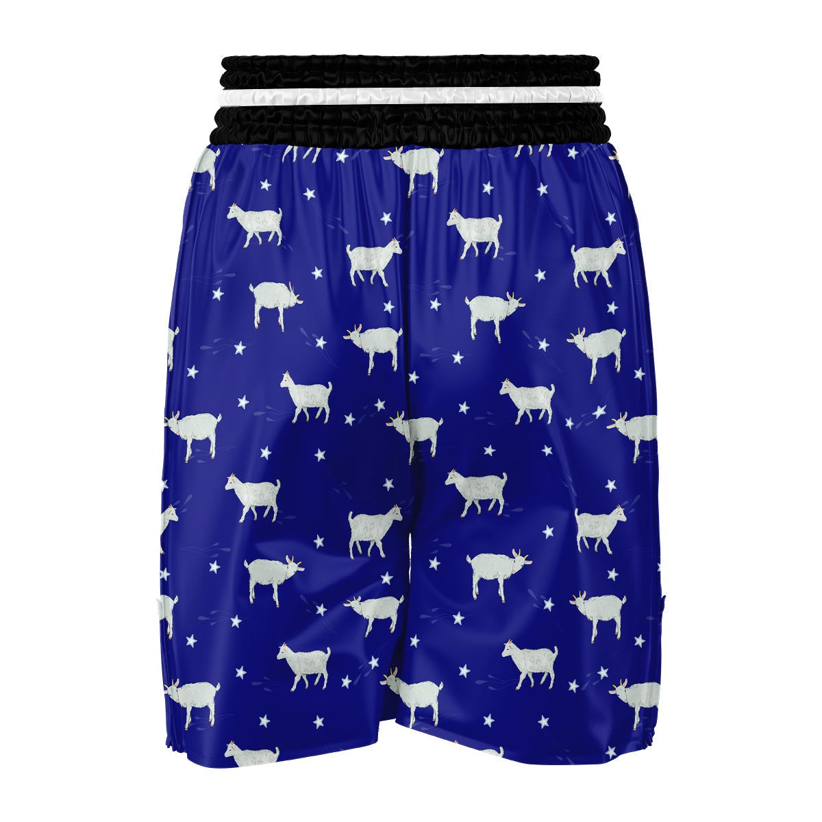 Goat Sheep Pattern Print Boxing Shorts-grizzshop