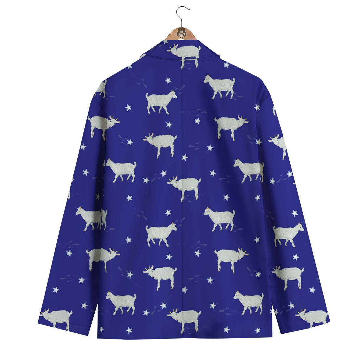 Goat Sheep Pattern Print Men's Blazer-grizzshop