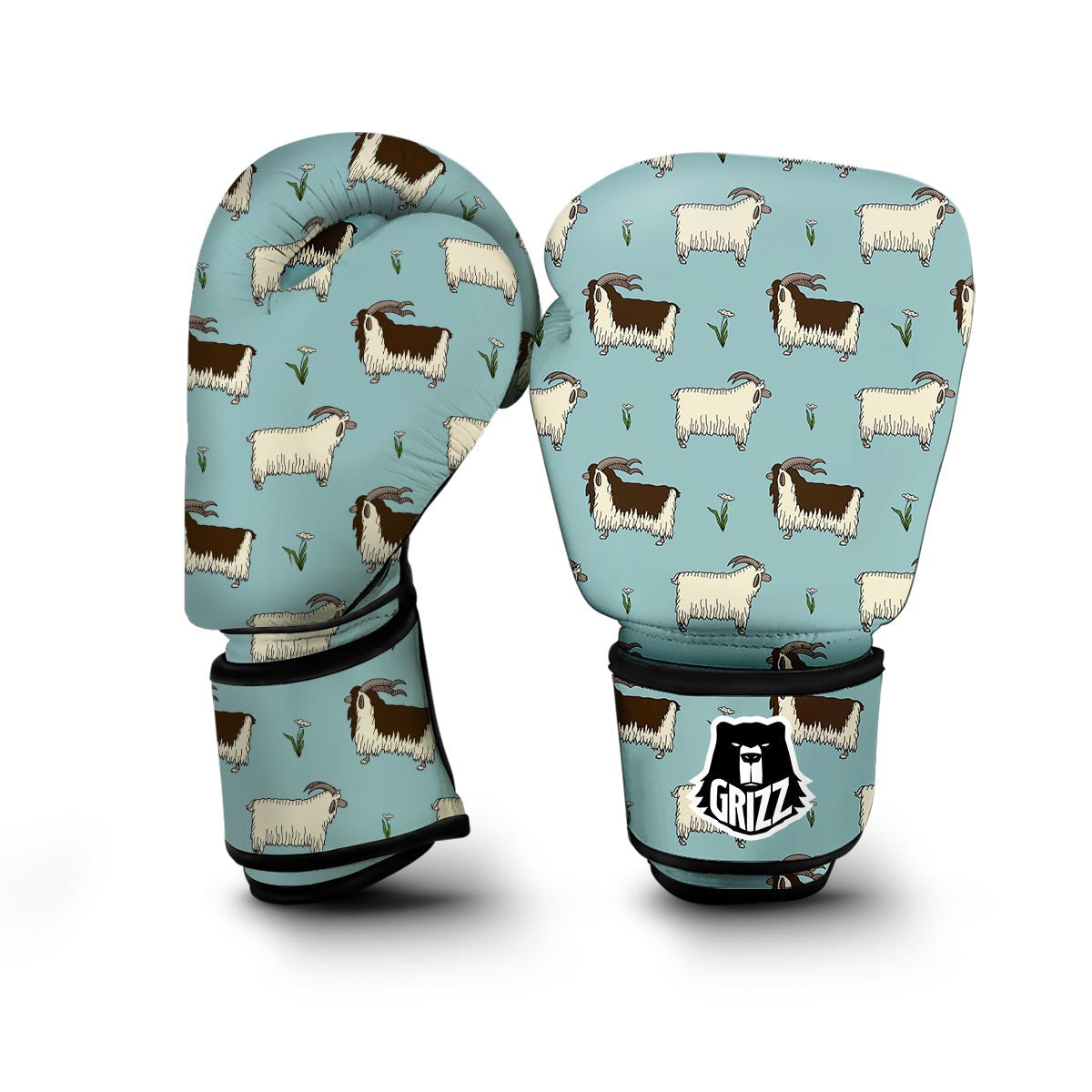 Goat Sheep Print Pattern Boxing Gloves-grizzshop