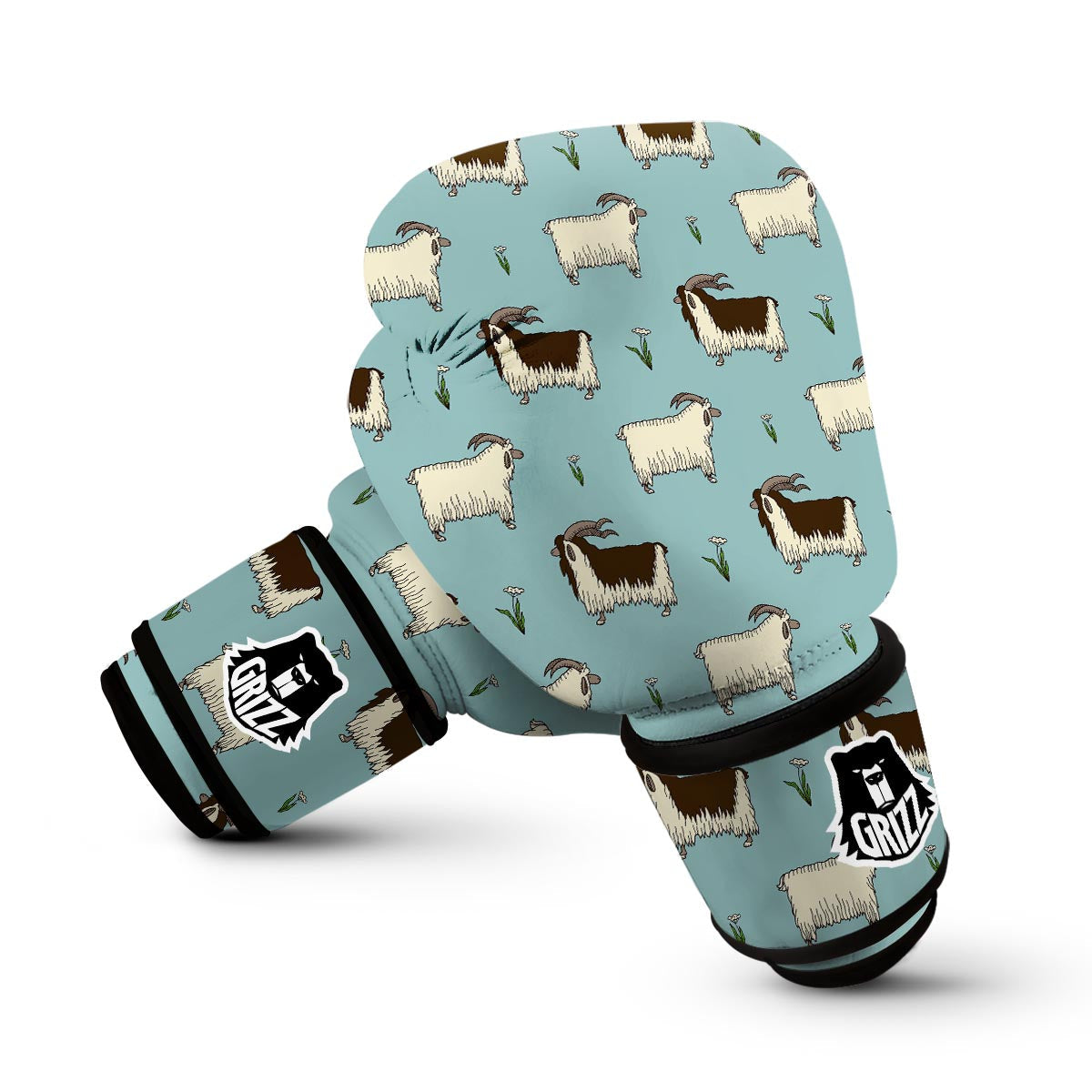 Goat Sheep Print Pattern Boxing Gloves-grizzshop