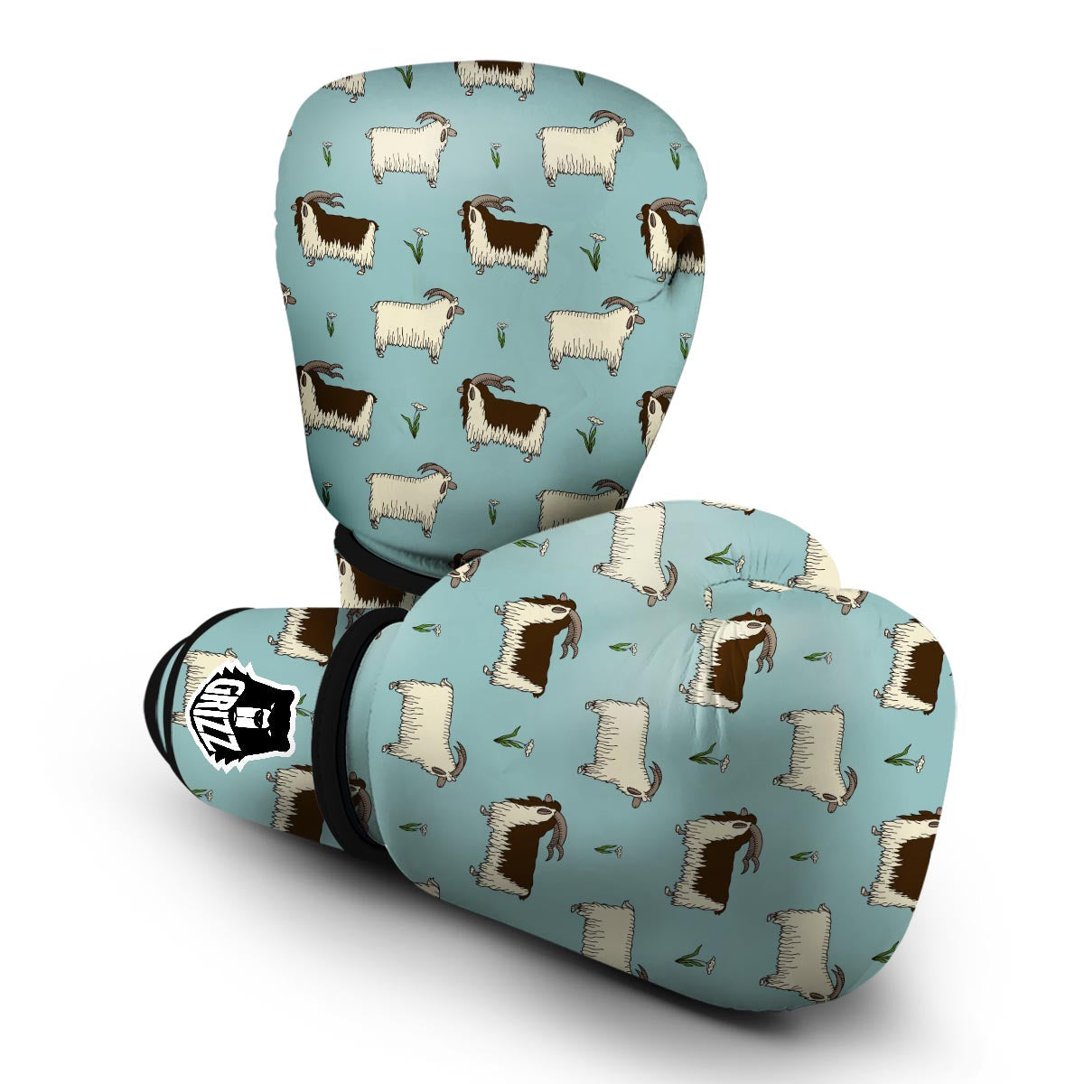 Goat Sheep Print Pattern Boxing Gloves-grizzshop
