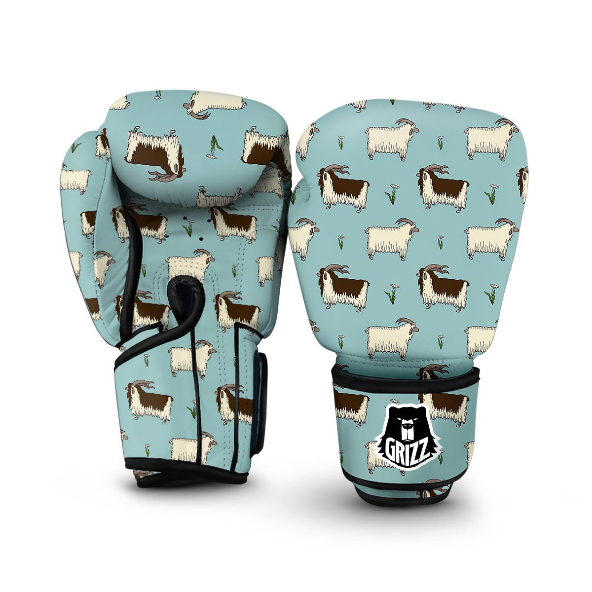 Goat Sheep Print Pattern Boxing Gloves-grizzshop
