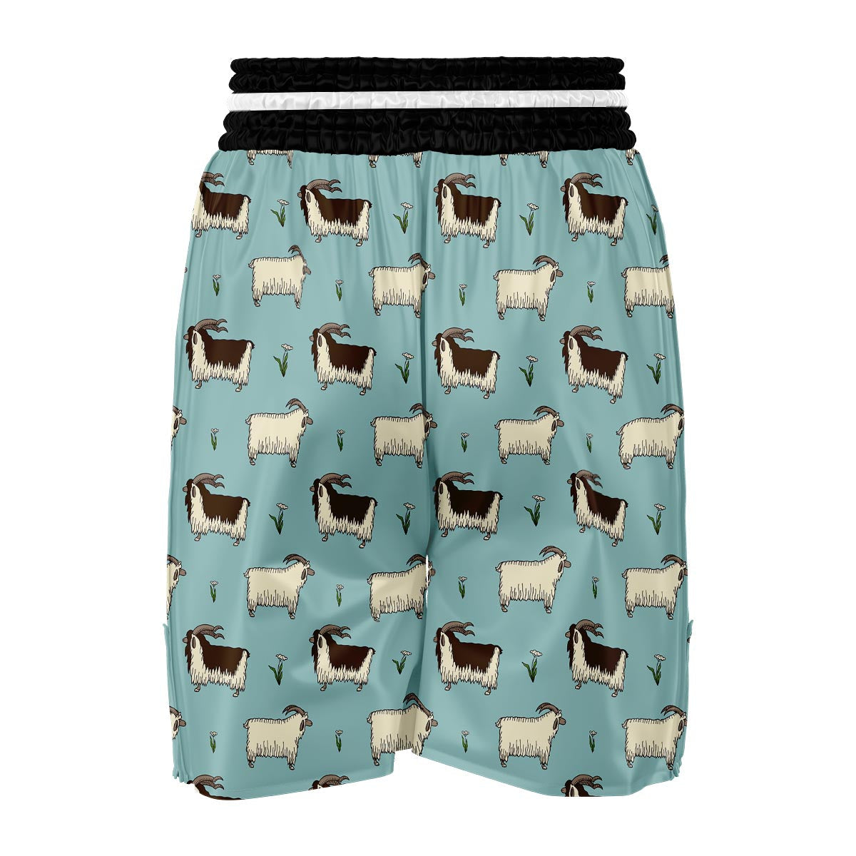 Goat Sheep Print Pattern Boxing Shorts-grizzshop