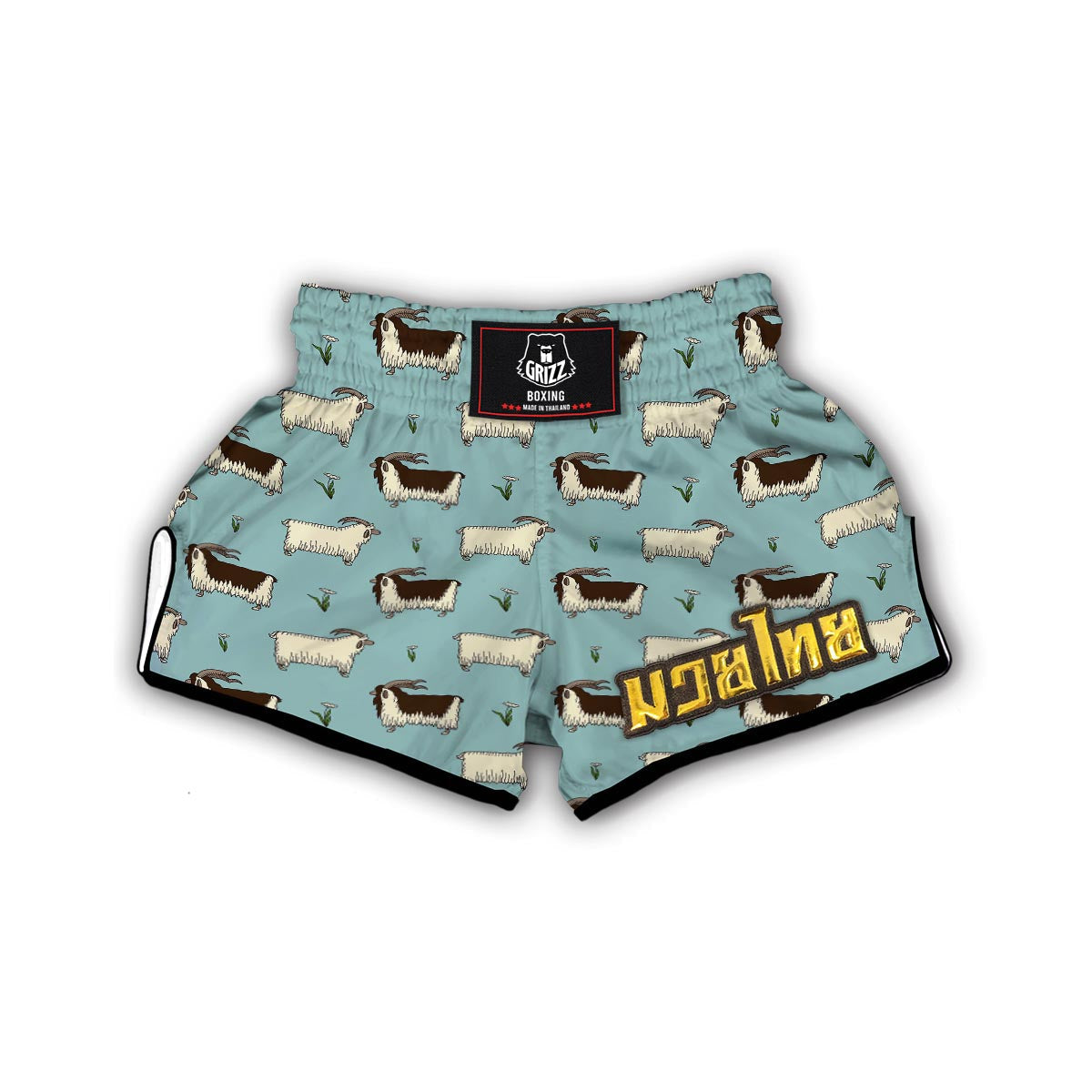 Goat Sheep Print Pattern Muay Thai Boxing Shorts-grizzshop