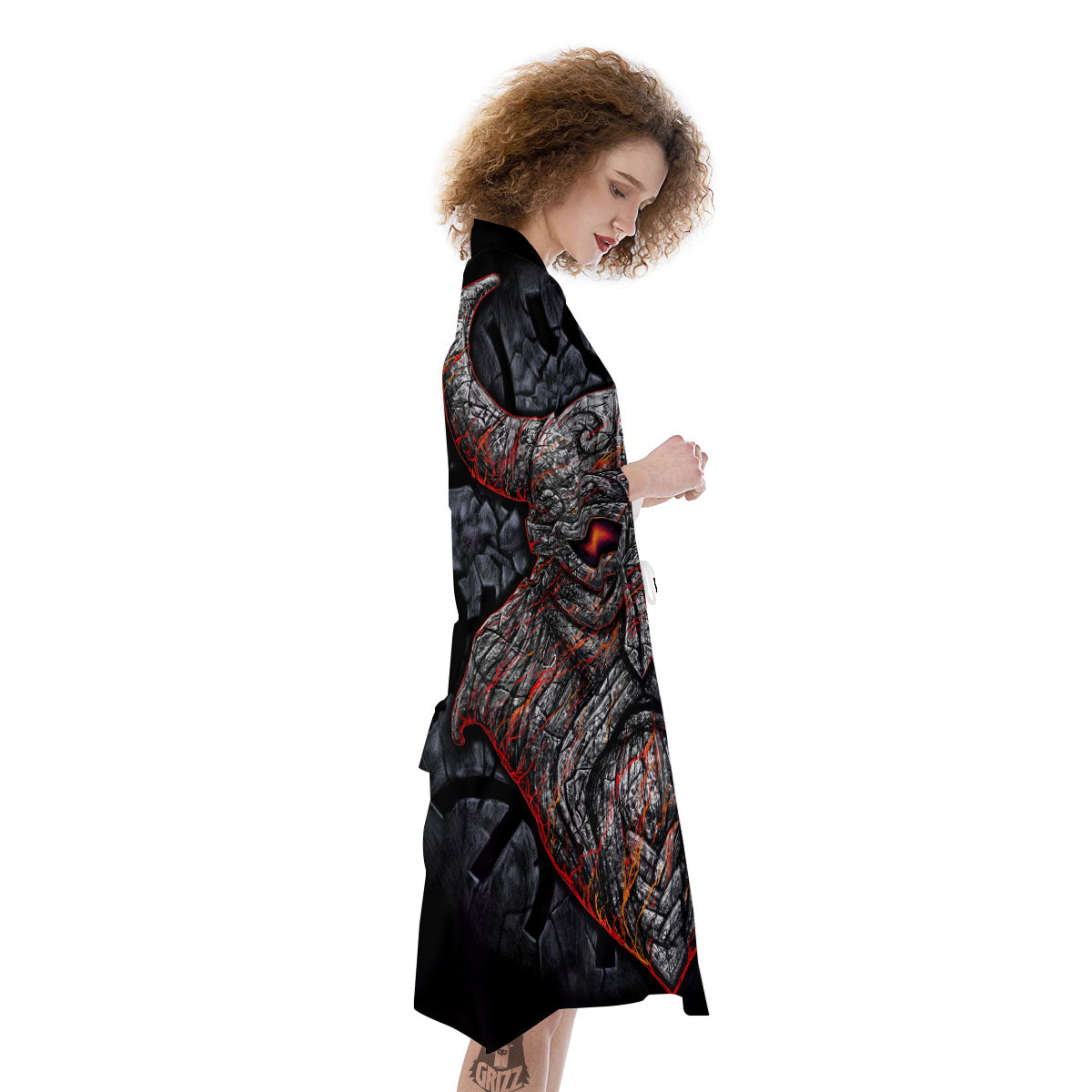 God Odin Ancient Viking Norse Print Kimono-grizzshop