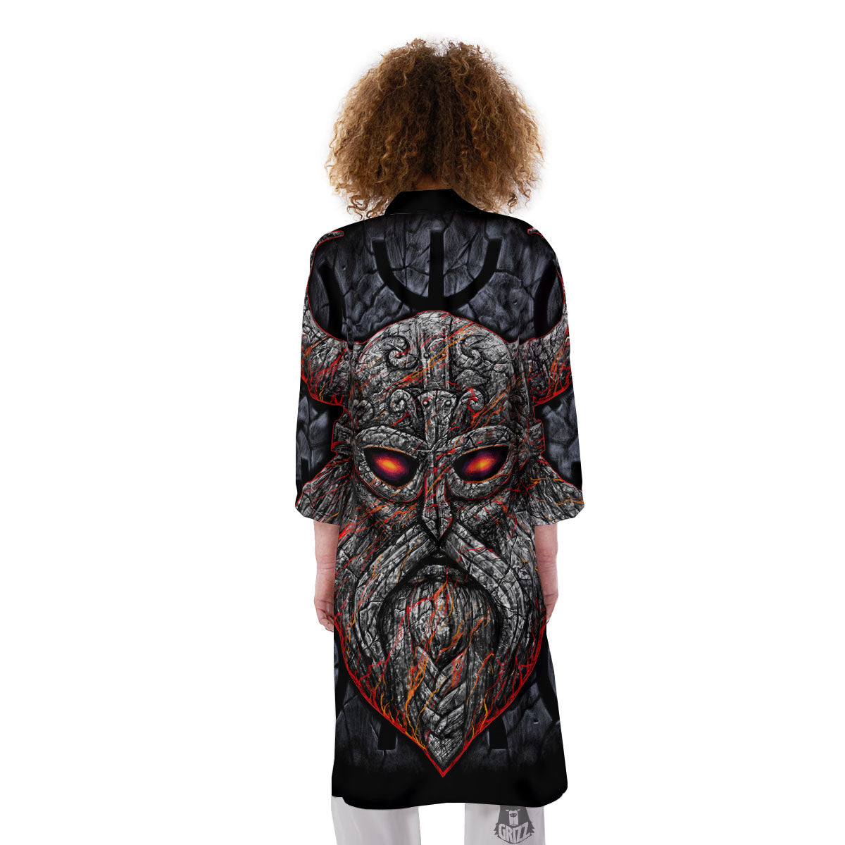 God Odin Ancient Viking Norse Print Kimono-grizzshop
