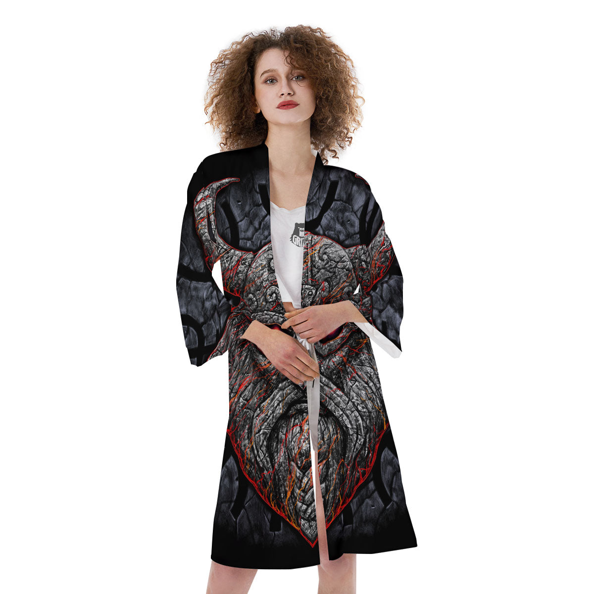 God Odin Ancient Viking Norse Print Kimono-grizzshop