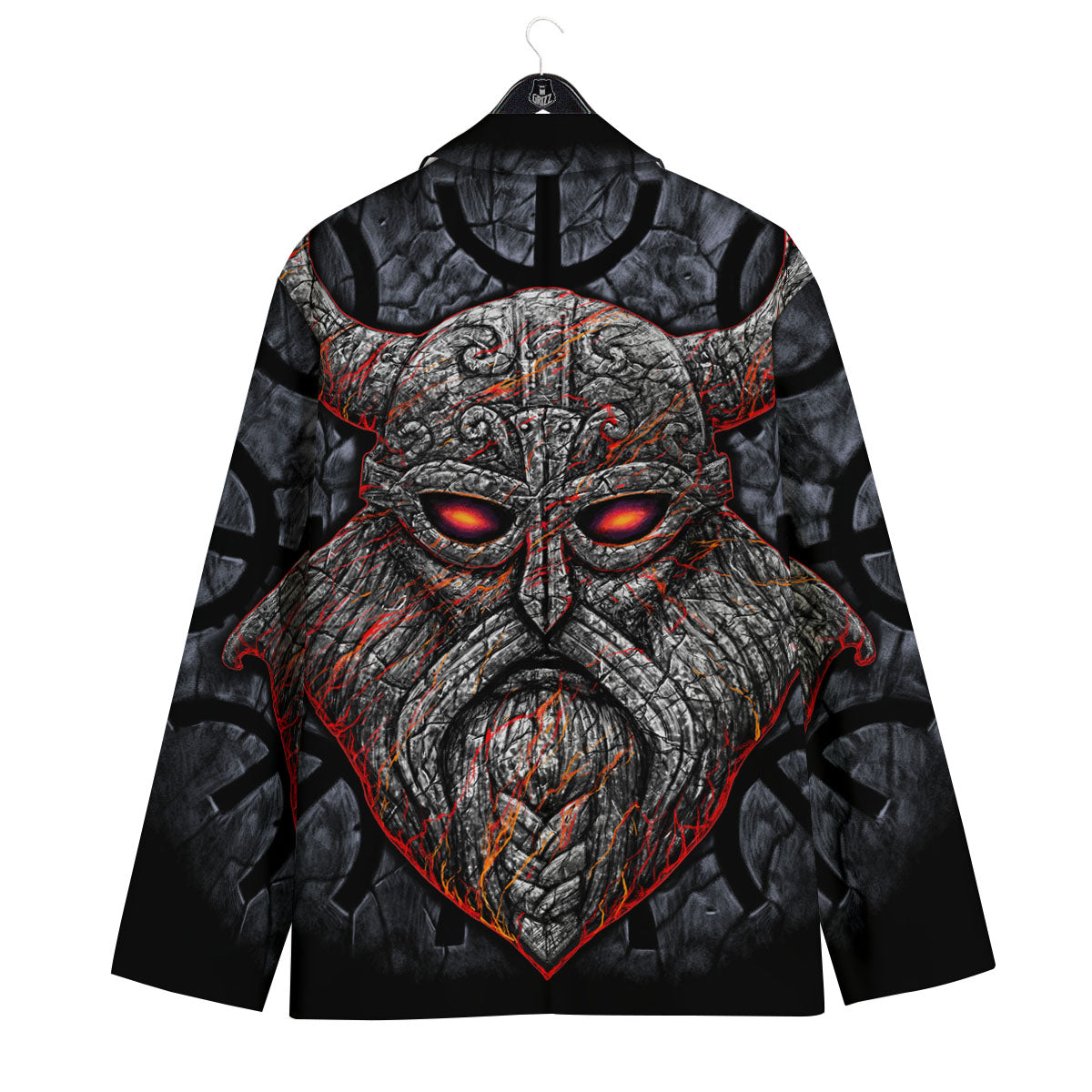 God Odin Ancient Viking Norse Print Men's Sport Coat-grizzshop