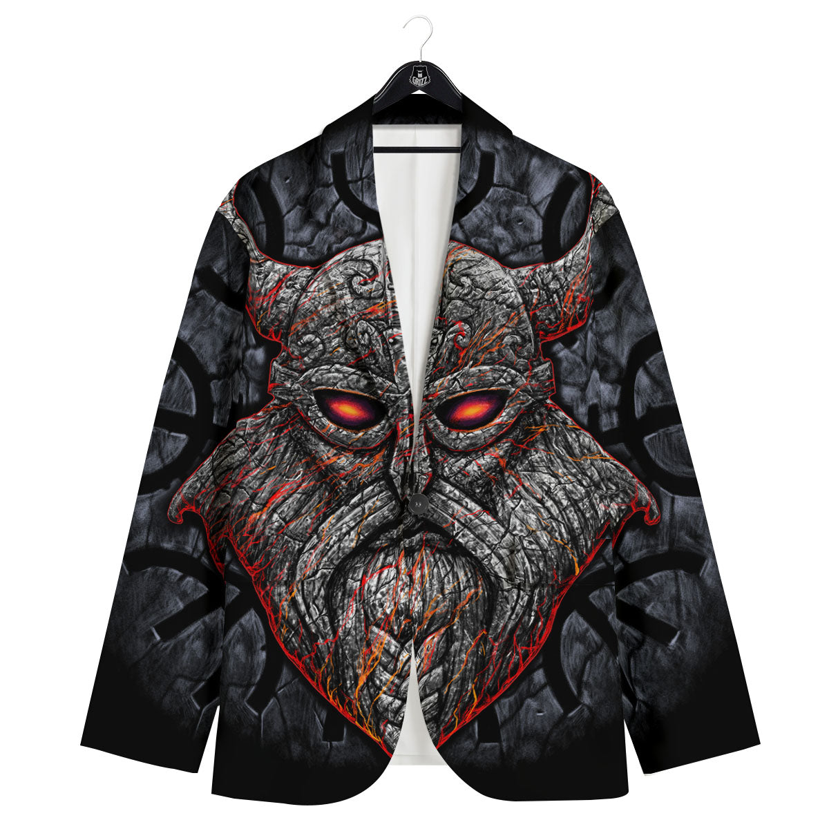 God Odin Ancient Viking Norse Print Men's Sport Coat-grizzshop
