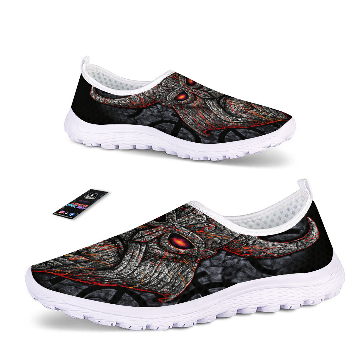God Odin Ancient Viking Norse Print Nurse Shoes-grizzshop