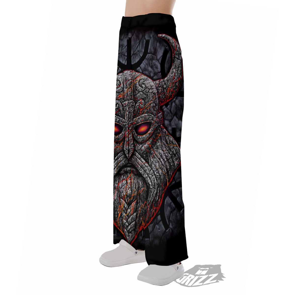 God Odin Ancient Viking Norse Print Pajama Pants-grizzshop