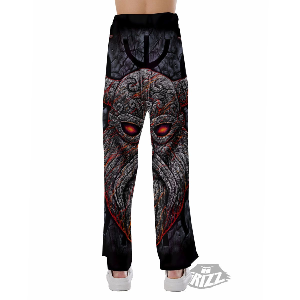 God Odin Ancient Viking Norse Print Pajama Pants-grizzshop