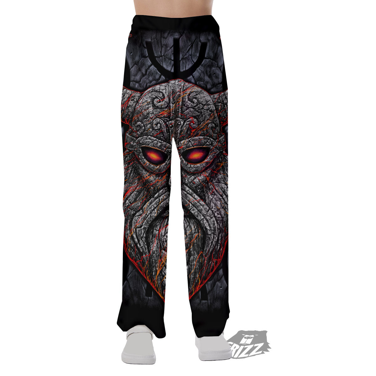 God Odin Ancient Viking Norse Print Pajama Pants-grizzshop