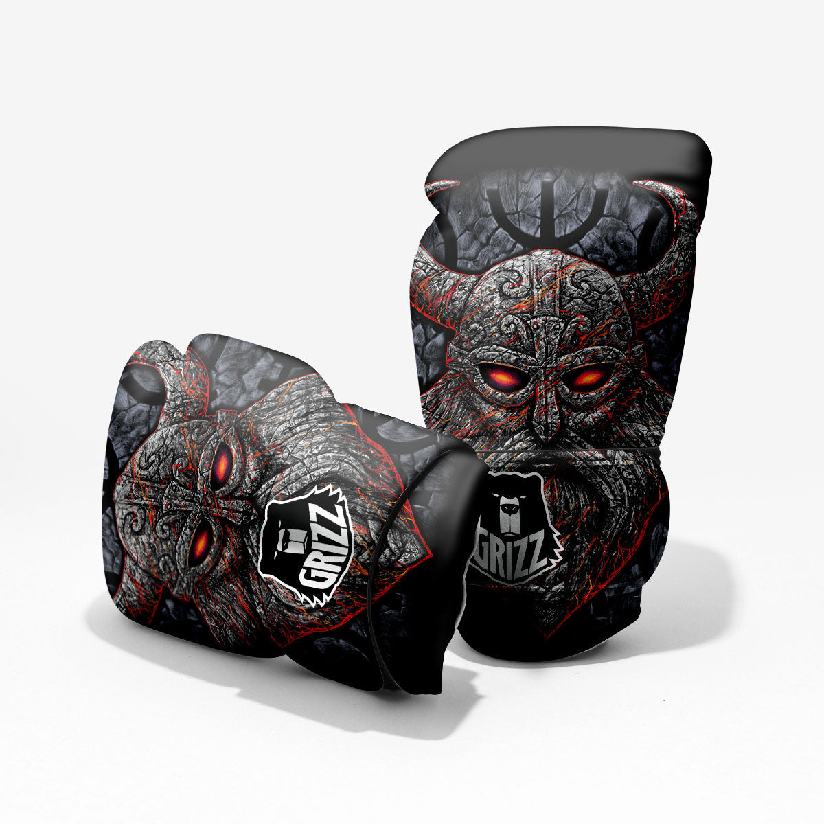 God Odin Ancient Viking Norse Print Pro Boxing Glove