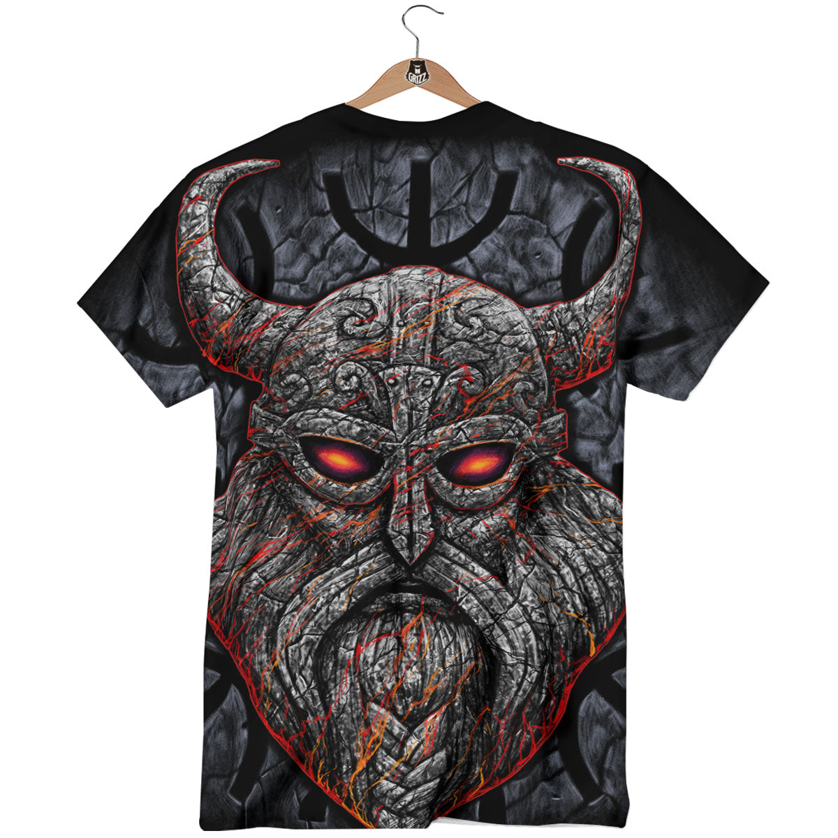 God Odin Ancient Viking Norse Print T-Shirt-grizzshop