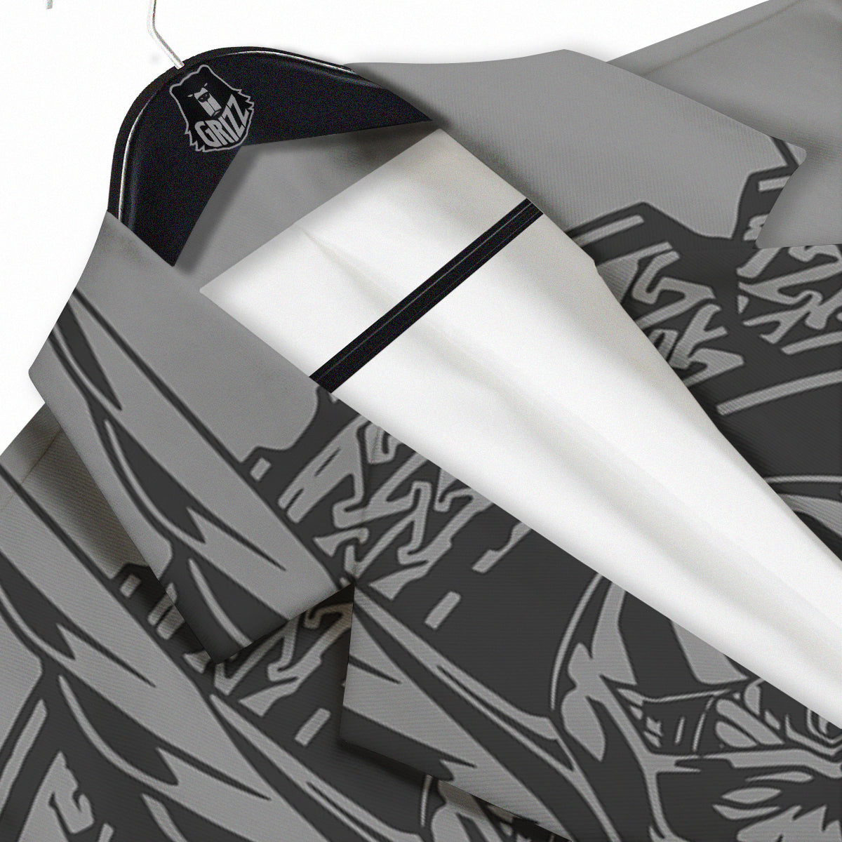 God Odin Grey Color Print Men's Sport Coat-grizzshop