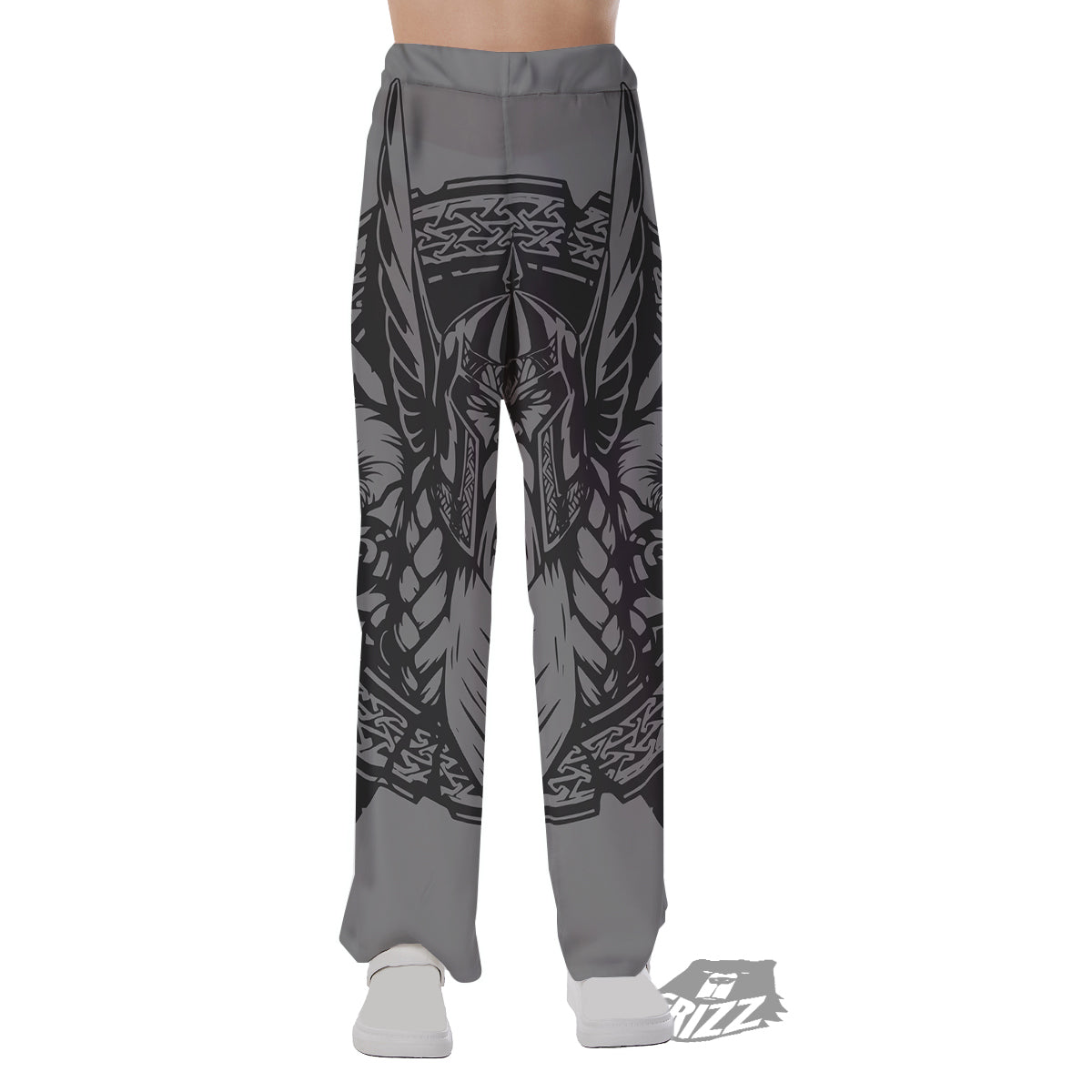 God Odin Grey Color Print Pajama Pants-grizzshop
