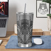 God Odin Grey Color Print Tumbler-grizzshop