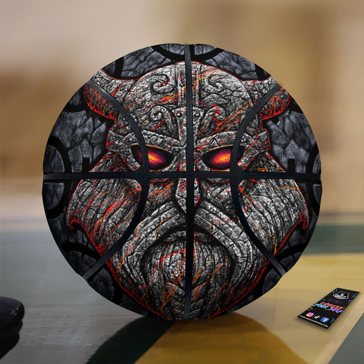 God Odin Ancient Viking Norse Print Basketball