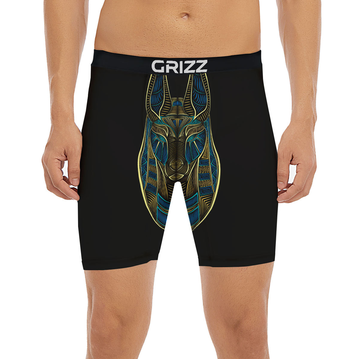 Gods Ancient Egyptian Print Boxer Briefs-grizzshop