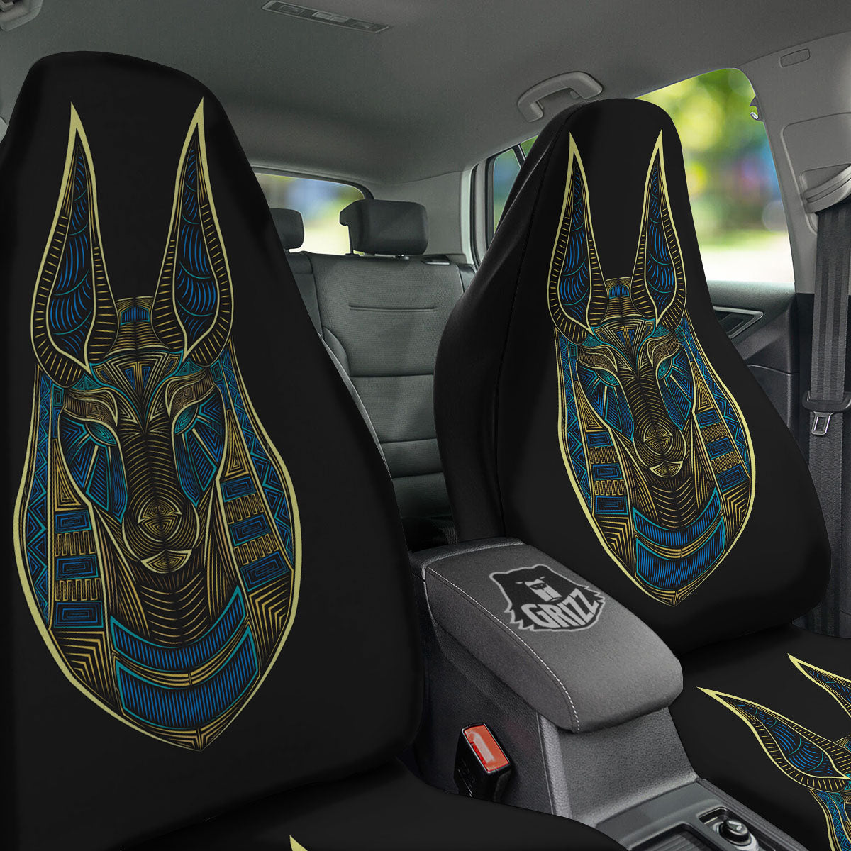 Gods Ancient Egyptian Print Car Seat Covers-grizzshop