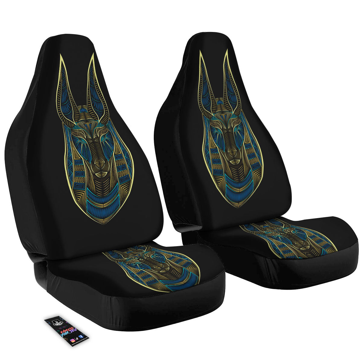 Gods Ancient Egyptian Print Car Seat Covers-grizzshop