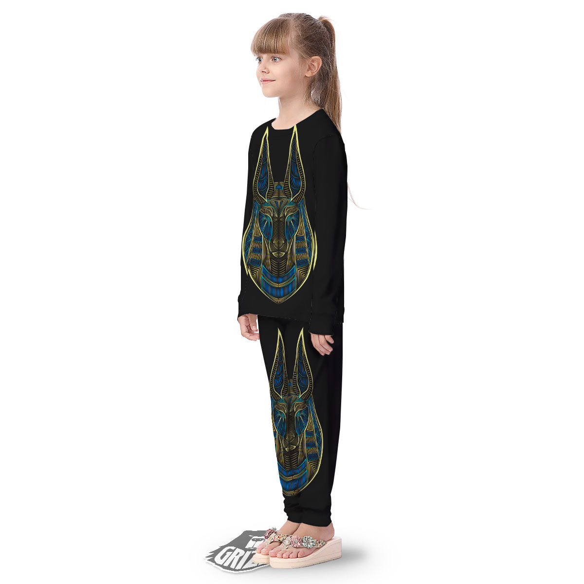 Gods Ancient Egyptian Print Kid's Pajamas-grizzshop