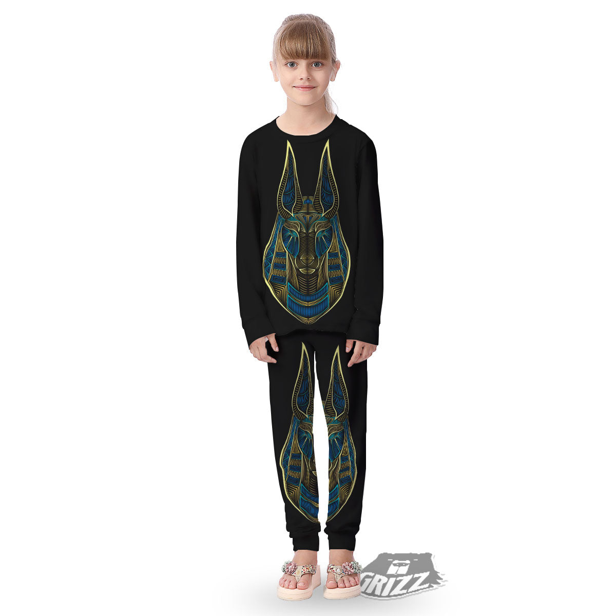 Gods Ancient Egyptian Print Kid's Pajamas-grizzshop