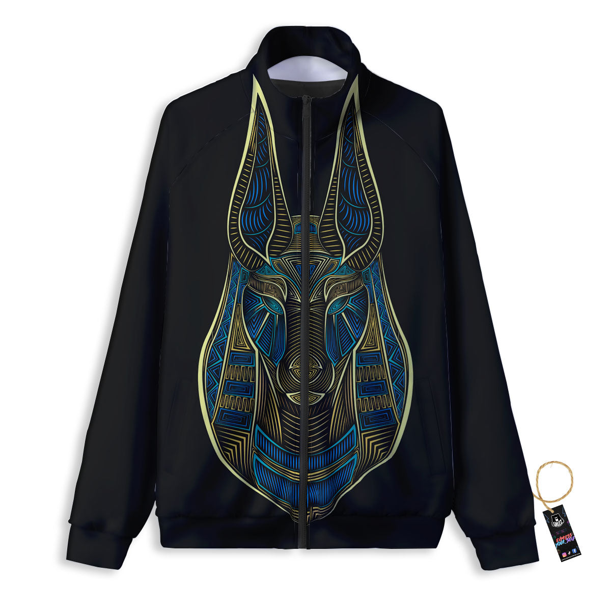 Gods Ancient Egyptian Print Track Jacket-grizzshop