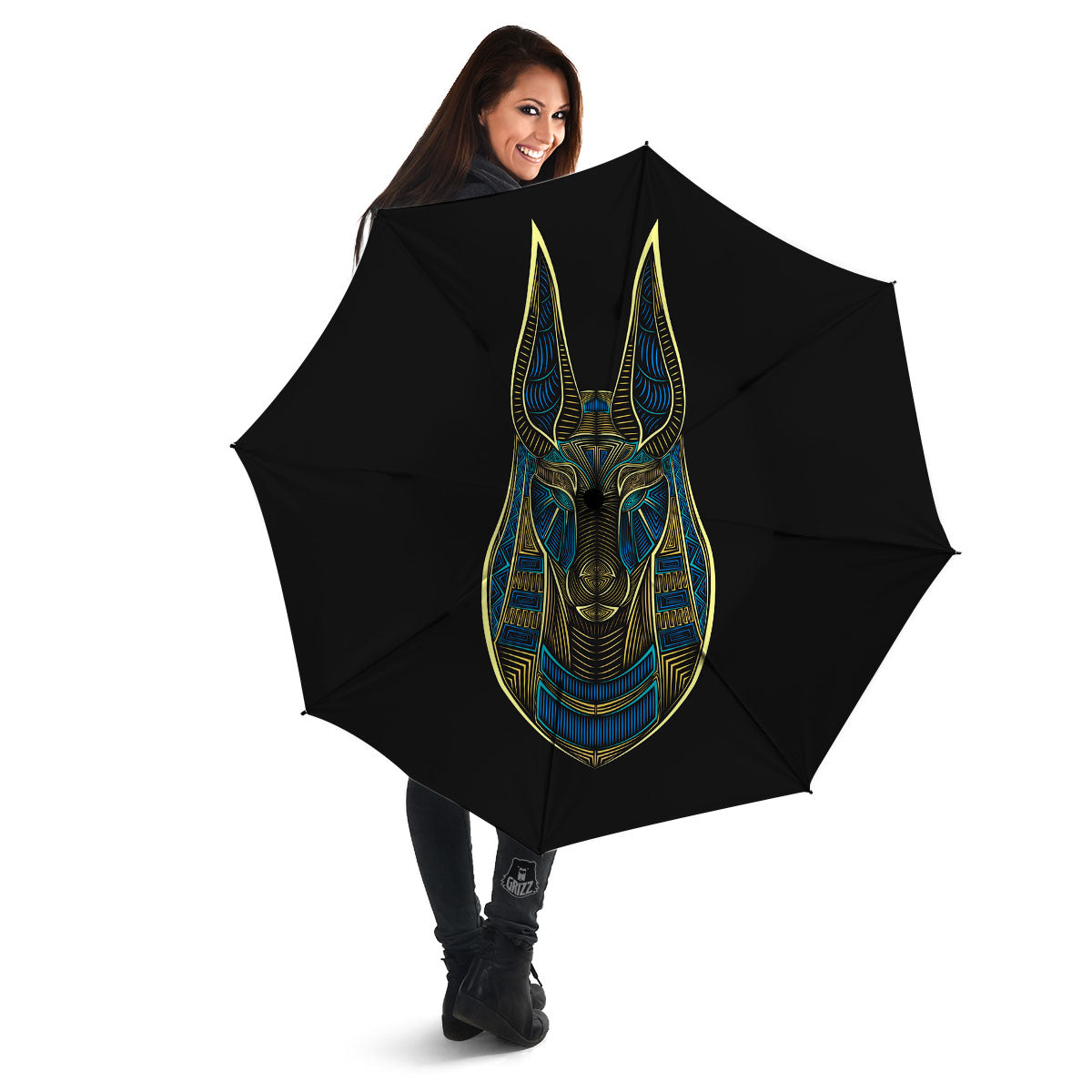 Gods Ancient Egyptian Print Umbrella-grizzshop