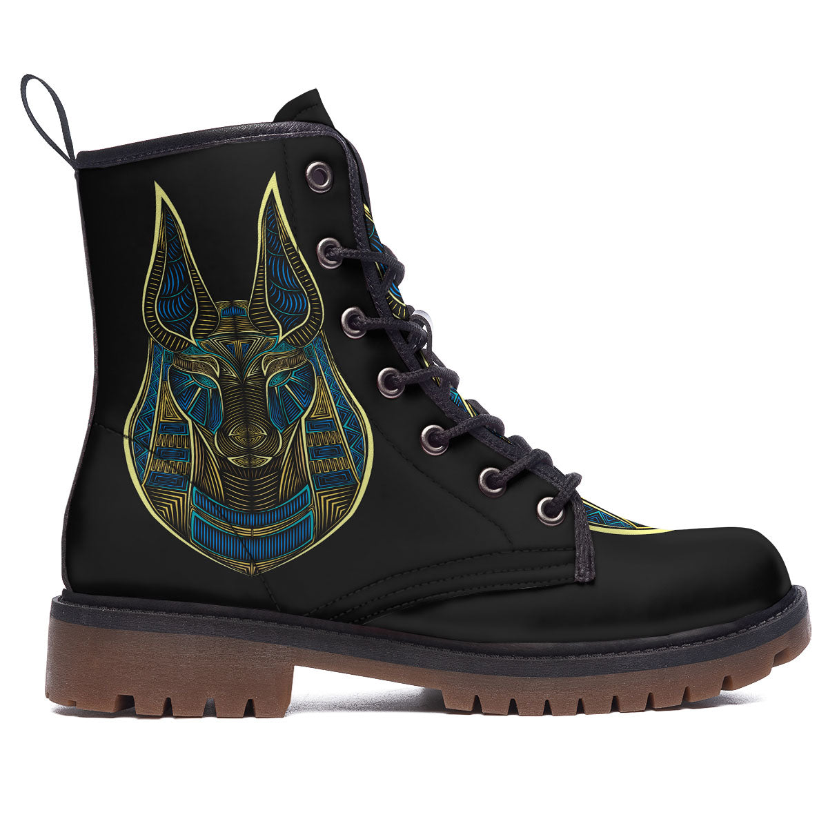 Gods Ancient Egyptian Print Work Boots-grizzshop