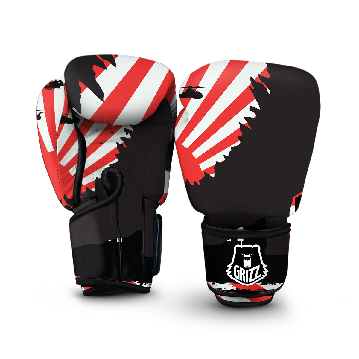 Godzilla Japanese Kamikaze Print Boxing Gloves-grizzshop