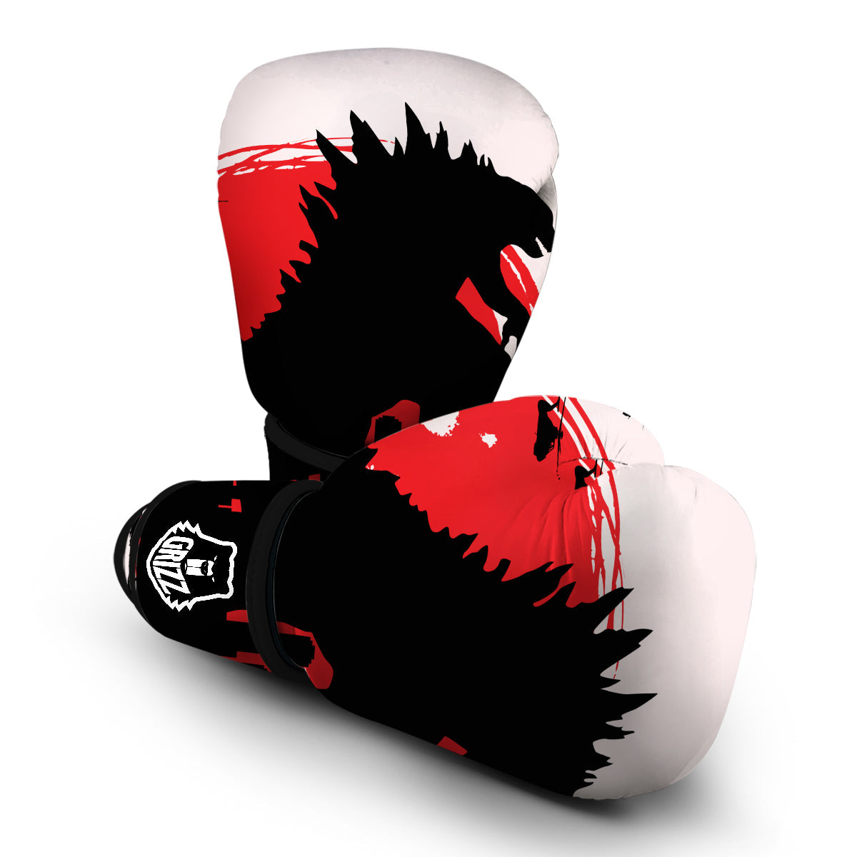 Godzilla Japanese Print Boxing Gloves-grizzshop