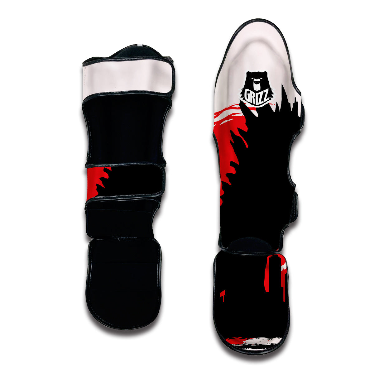 Godzilla Japanese Print Muay Thai Shin Guards-grizzshop