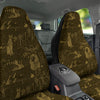 Gold Ancient Egypt Print Pattern Car Seat Covers-grizzshop