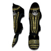 Gold Dashiki Muay Thai Shin Guards-grizzshop