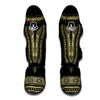 Gold Dashiki Muay Thai Shin Guards-grizzshop