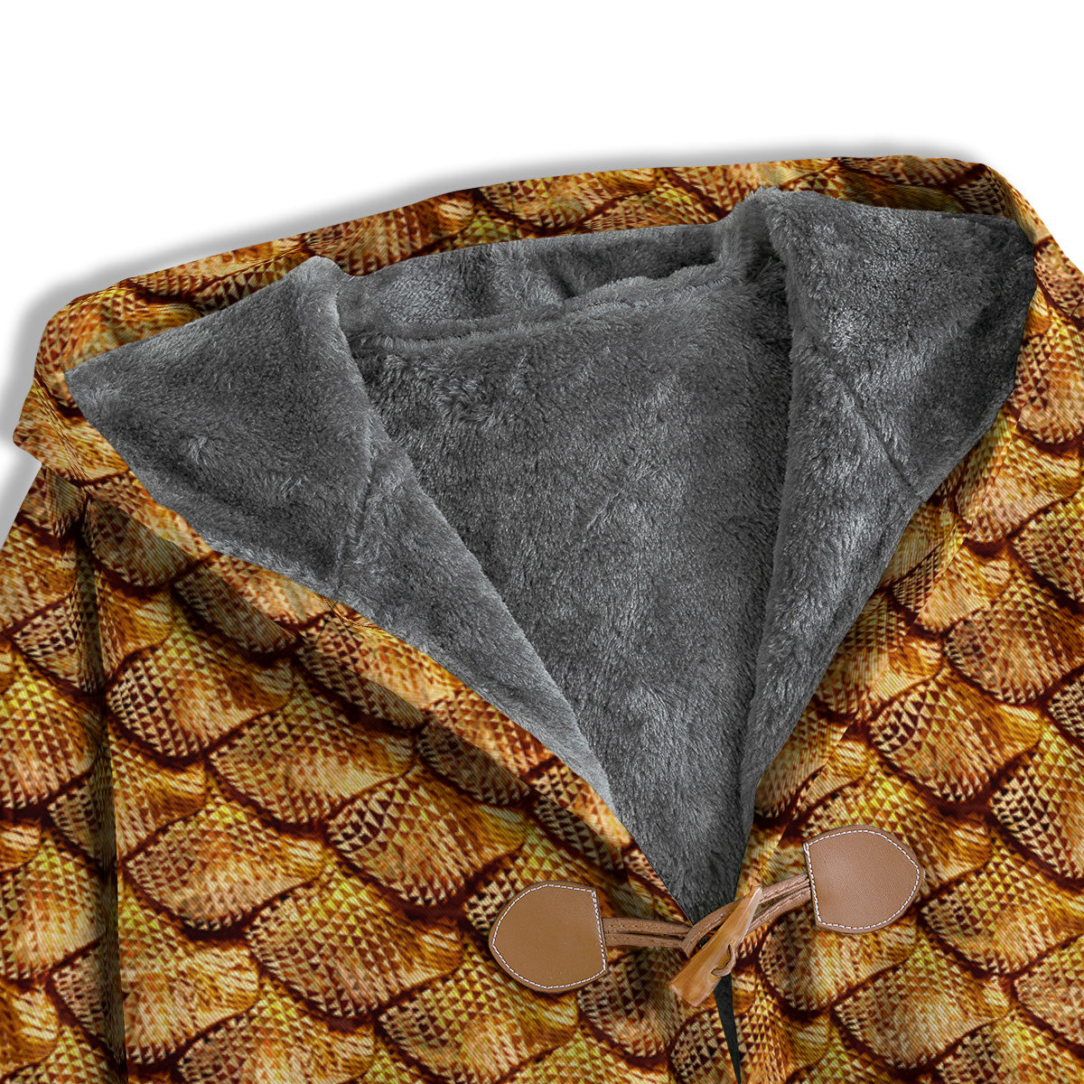 Gold Dragons Skin 3D Print Pattern Men's Windbreaker Jacket-grizzshop