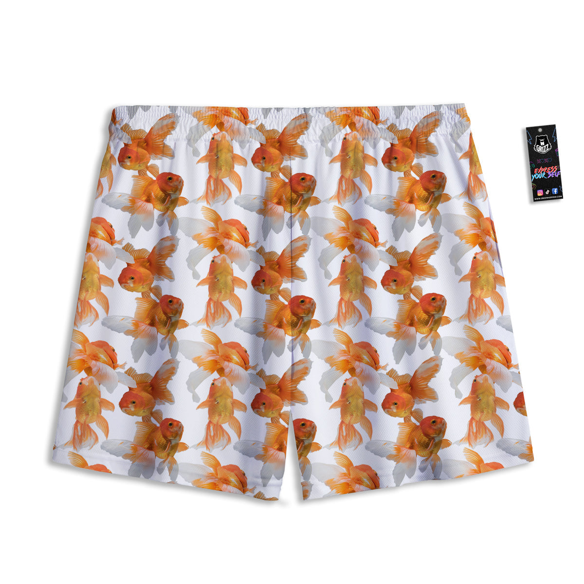 Hieroglyphs Egypt Print Pattern Mesh Shorts