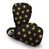 Gold Glitter Star Pattern Print Boxing Gloves-grizzshop