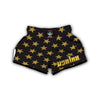 Gold Glitter Star Pattern Print Muay Thai Boxing Shorts-grizzshop