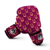 Gold Harp Print Pattern Boxing Gloves-grizzshop