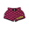 Gold Harp Print Pattern Muay Thai Boxing Shorts-grizzshop